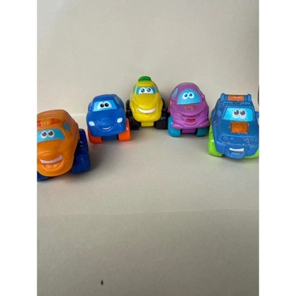 Tonka Chuck and Friends‎ Soft Squeeze Toy Cars Lot of 6 Multi Color Toddler Toys